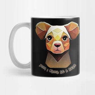 low poly bear Mug